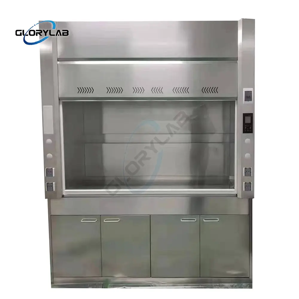 Stainless Steel Ducted Benchtop Fume Hood and Cupboard